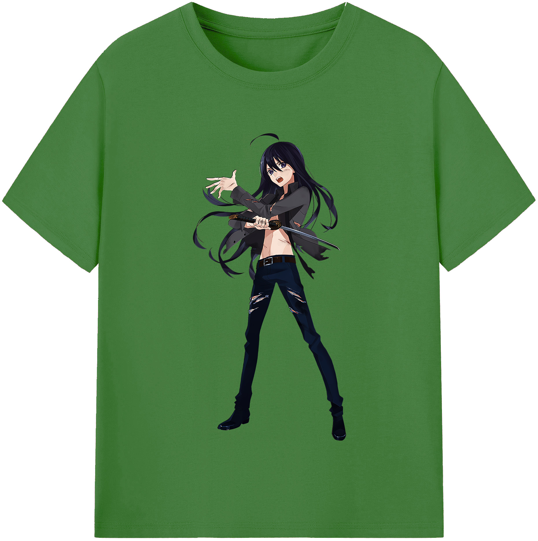 （画像用） 刀剣乱舞 Touken Ranbu レディースカジュアルプリントTシャツ（綿100％）